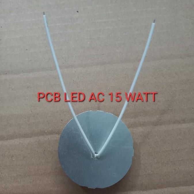 pcb lampu led ac 15 watt putih / biji