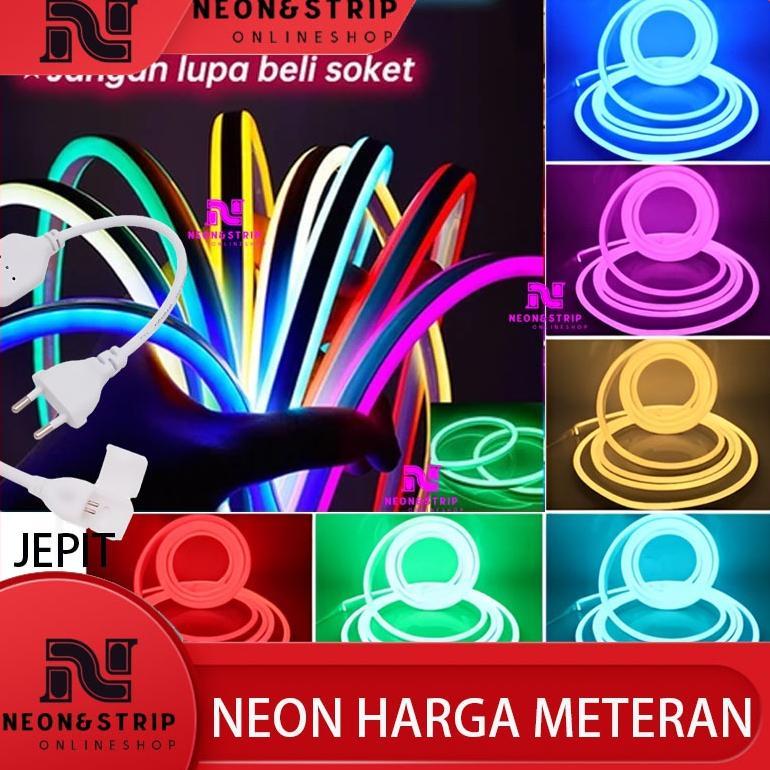 NEW PROMO NEON FLEX 220V PERMETER / LAMPU LED NEON SIGN LED SELANG NEON FLEX AC 220V LED METERAN LAM