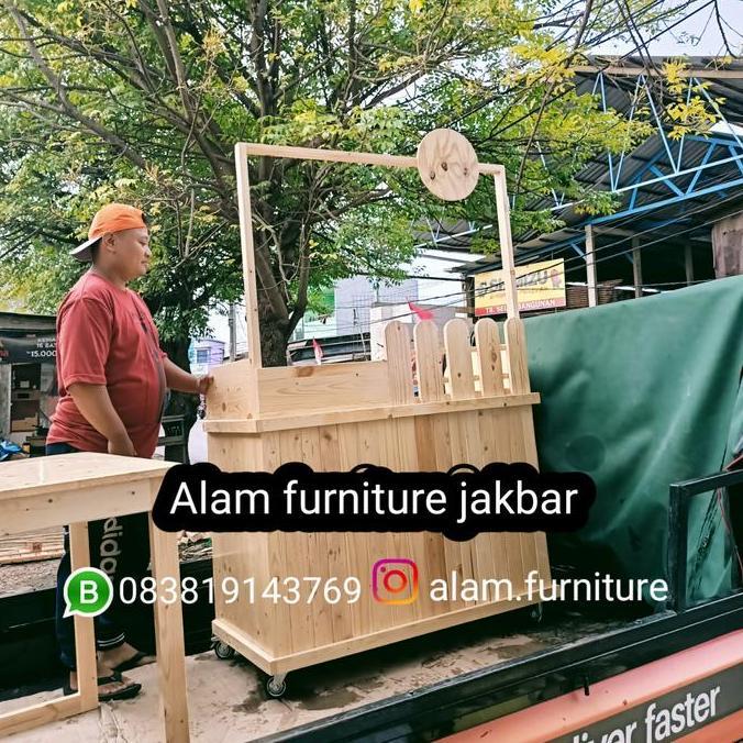 Terlaris Booth Jati Belanda/Gerobakbooth/Gerobak Serba Guna/Gerobak Minuman