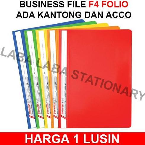 Ready MAP BUSINESS FILE PLASTIK BISNIS FILE  FOLIO F4 SNAIL SNELL POCKET ADA KANTONG ACCO SNELHECTER