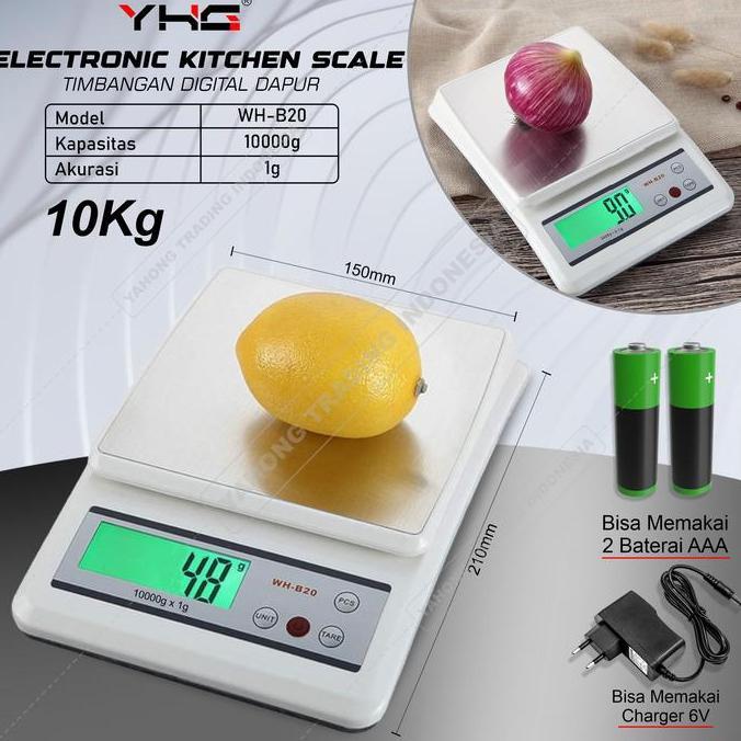PHIMO Timbangan Dapur Digital WH-B20 10kg Akurasi 1g YHG