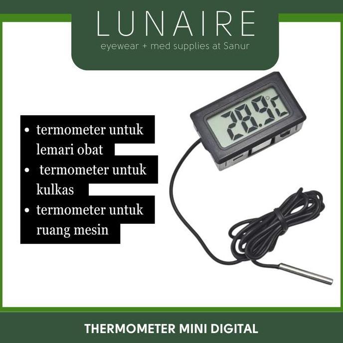 Bestgood- Termometer digital Alat ukur suhu mini untuk kulkas freezer chiller cold storage vaccine c