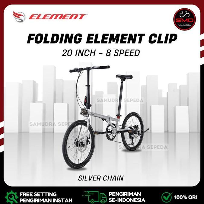 Terlaris Sepeda Lipat Folding 20 Element Clip 8Sp Murah Bdg