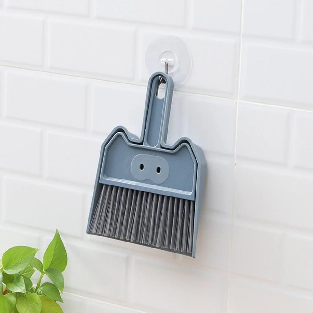 Hot Sale Ha 52 Set Sapu Pengki Mini Premium Bahan Plastik Tebal Kokoh Travel Size