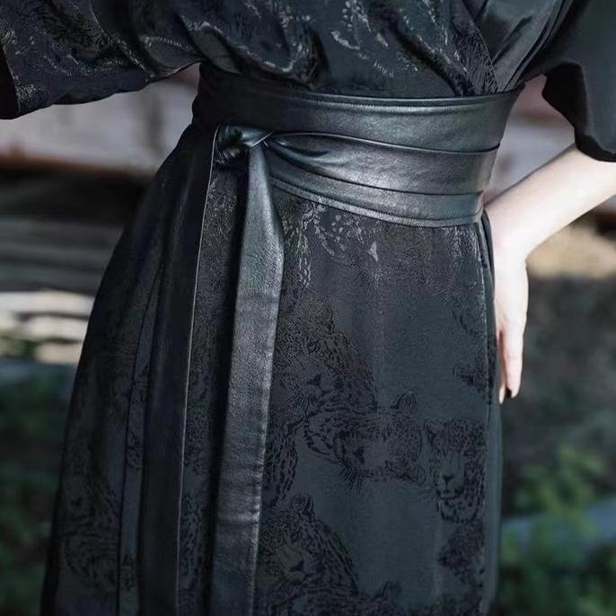 BGS 384 Obi Belt Sabuk Wanita Lebar Ikat Pinggang Wanita Obi Murah Kulit SHA