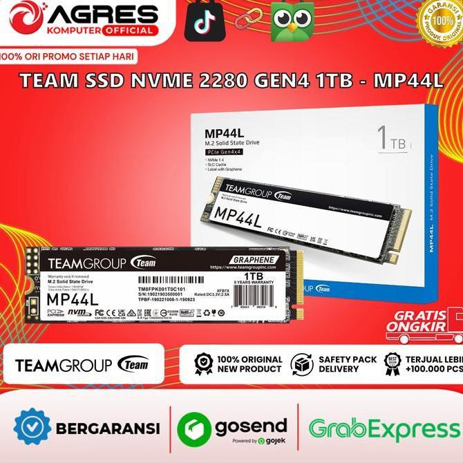 WARUNGLEKYANTO - TEAM SSD NVME 228 GEN4 1TB - MP44L - SSD NVME GEN 4 - SSD TEAM GROUP - SSD NVME 1TB