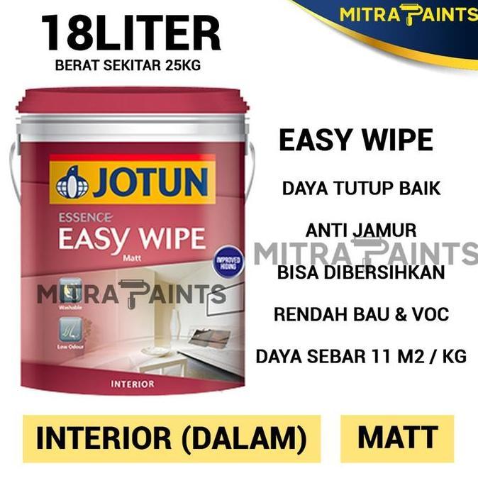 CAT TEMBOK INTERIOR JOTUN EASY WIPE 18 LITER 25 KG / 1 PAIL CUSTOM WARNA TINTING