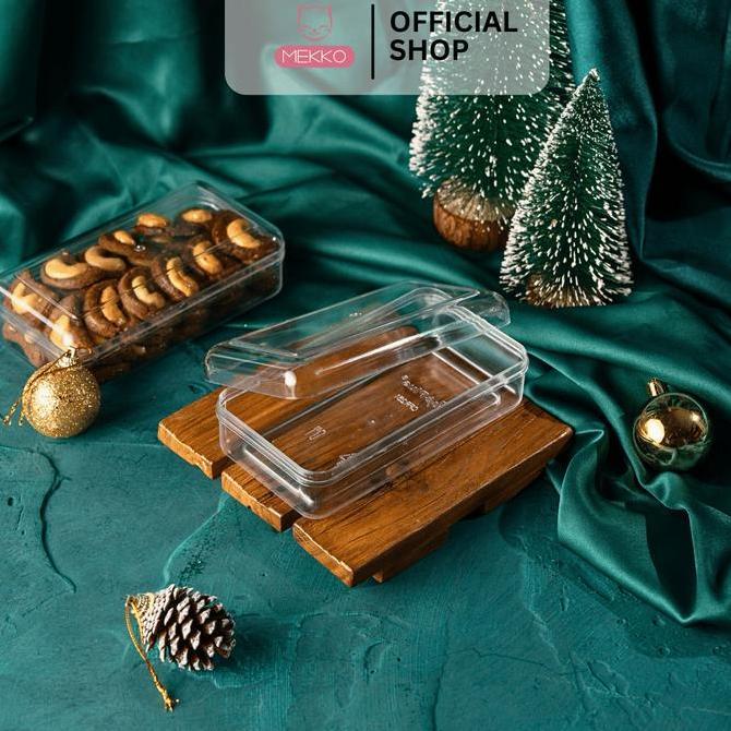 TopPlus [ISI 24PCS] Toples Premium Kue Kering Segi Panjang 250gr - Toples Kue Putri Salju/Kastengel/