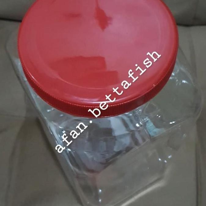 Toples Plastik Ikan Cupang 4 Liter Pakai Tutup