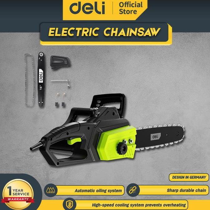 PROMO Del Tools Gergaji Mesin Baterai Cordless Chainsaw 20 Volt DCJ520-1