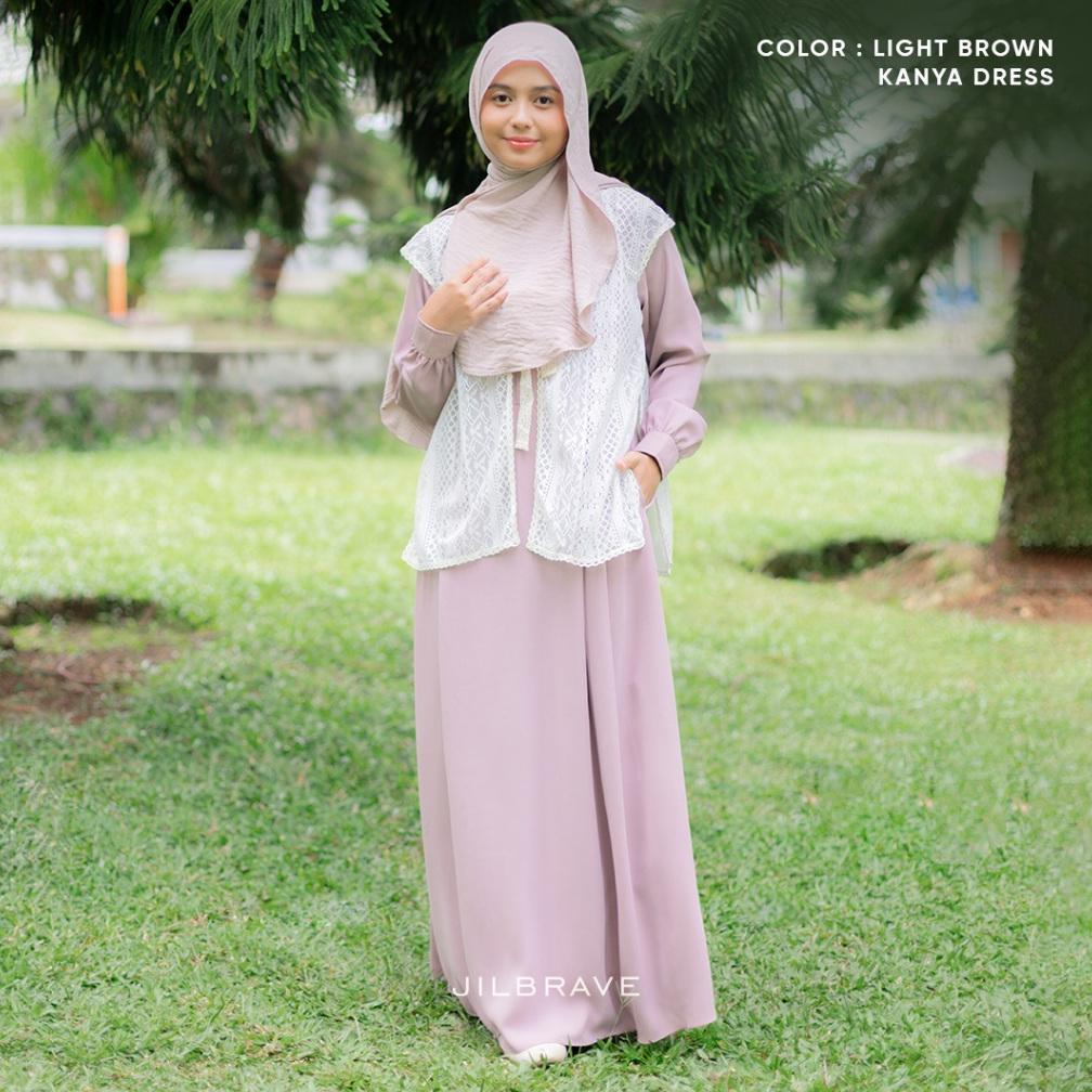 TERBARU JILBRAVE Kanya Dress Lebaran Kondangan Gamis Muslimah Feminine