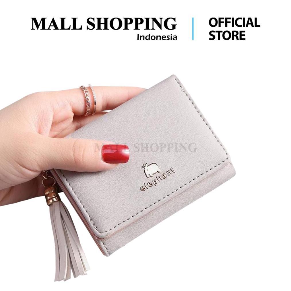 ORIGINAL (COD) DOMPET LIPAT WANITA DOMPET CANTIK DOMPET KULIT IMPORT MALL SHOPPING