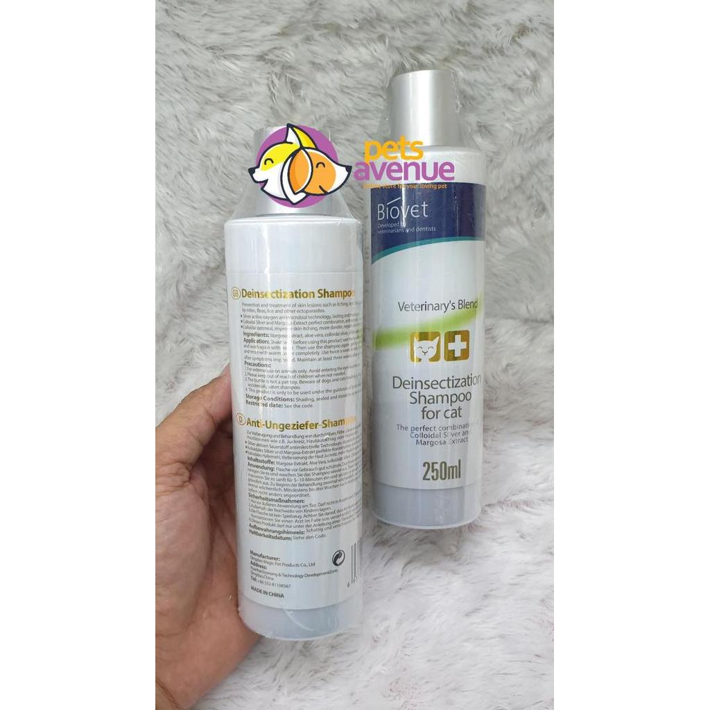 SHAMPO KUCING/ SHAMPO KUTU KUCING/ BIOVET SHAMPO KUTU KUCING 250ML