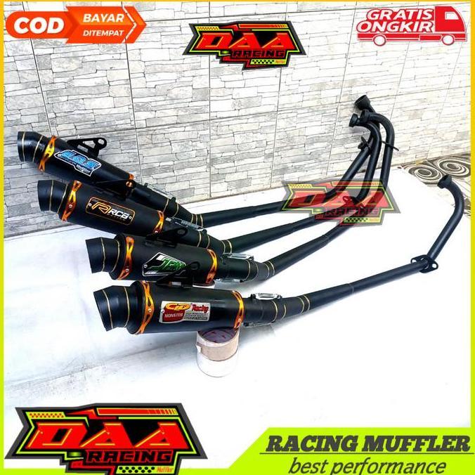 Knalpot racing SATRIA Fu DOS Hitam jupiter mx RCB sonic JRM supra gtr CLD cb150 new Motor Motorcycle