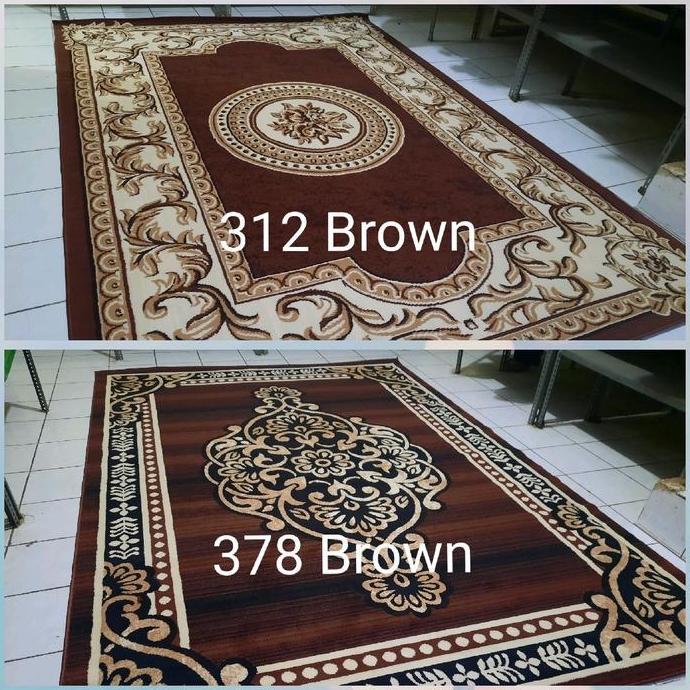 Karpet Permadani Shafira Mega Jumbo Sangat Besar 275x350 cm Marun Merah Abu-Abu Hitam Hijau Cream Co