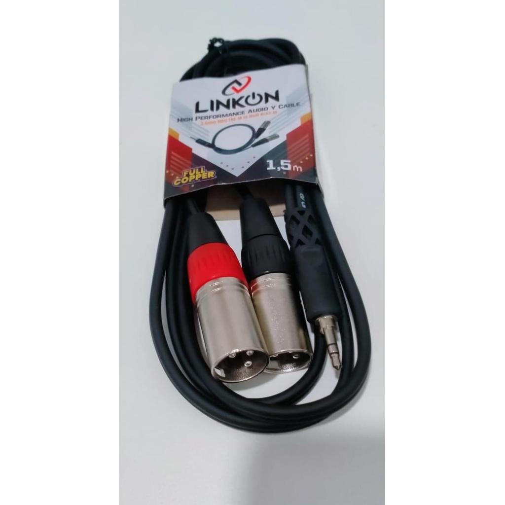 Yogavas_Store - Kabel Untuk Mixer Ke Handphone / 2 Jek Canon To Jek Mini Stereo