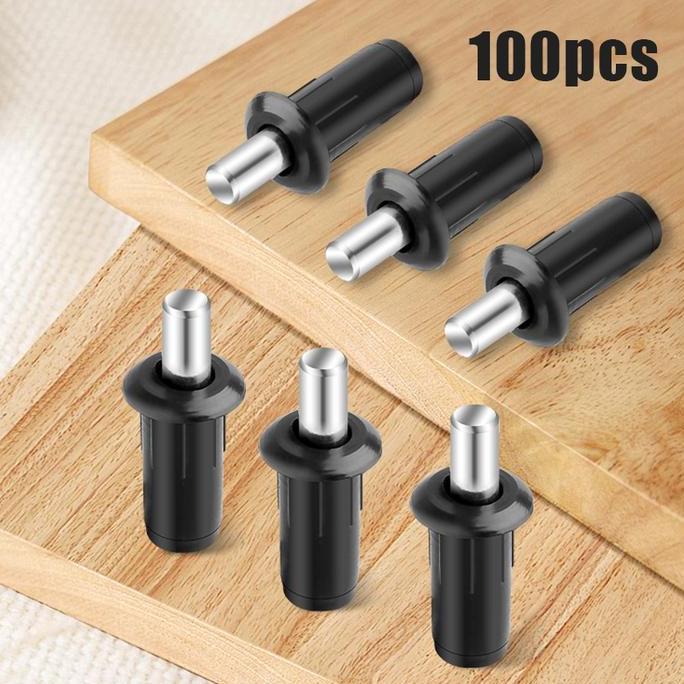 FARMUKE 100pcs Door Pin Engsel Spring push pintu lemari Door Pin Metal Engsel Pintu Lemari Door Pin 