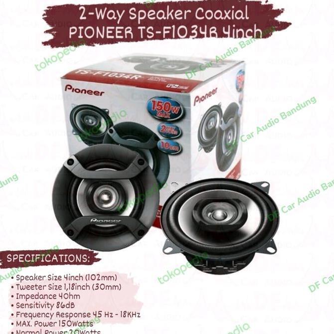 Speaker 4inch 2way Coaxial PIONEER TS - F1034R