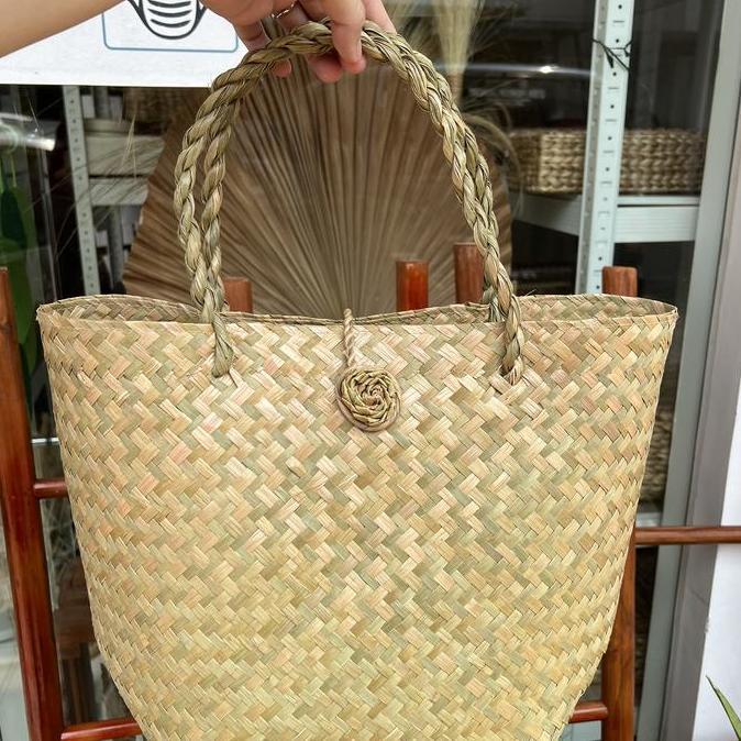 * TAS PURUN / KERANJANG ANYAMAN PURUN / TAS HAMPERS PURUN E62 ''