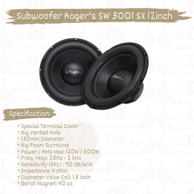 Subwoofer Roger's SW 3001SX 12inch