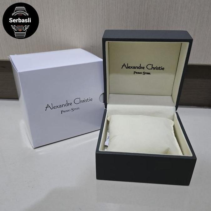 * KOTAK JAM ALEXANDRE CHRISTIE PRIMO STEEL ORIGINAL ''