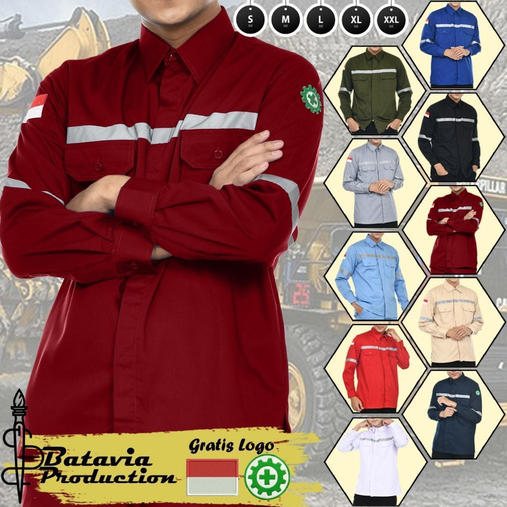 FREE ONGKIR WEARPACK SAFETY K3 PROYEK TAMBANG BAJU WERPAK KEMEJA SEFTI WERPACK SERAGAM KERJA LAPANGA