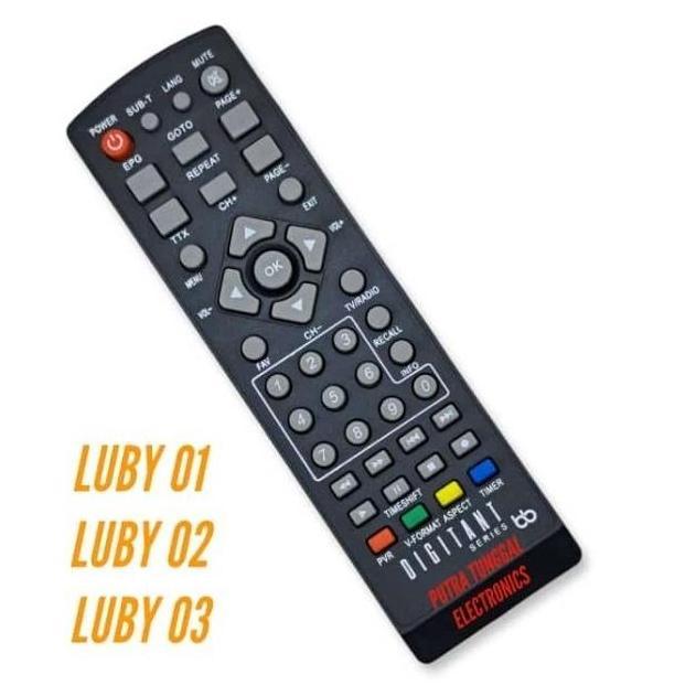 Ready REMOT REMOTE STB LUBY DVB T2 LUBY 01 / LUBY 02 / LUBY 03