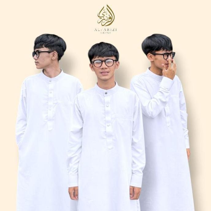 Jual, Jubah Emir Gamis Muslim Pria Panjang Dewasa Katun Maroko