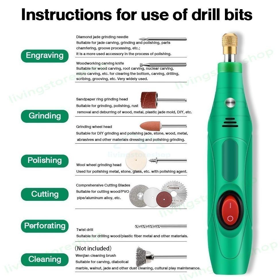 FREE ONGKIR DCK 135PCS GERENDA LISTRIK BOR MINI 132PCS 12V DC 15000 RPM MINI DRILL ELECTRIC ENGRAVER
