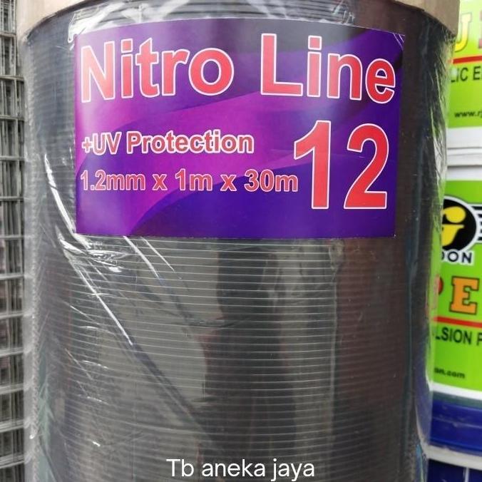 Ready fiber pagar garis garis hitam tebal