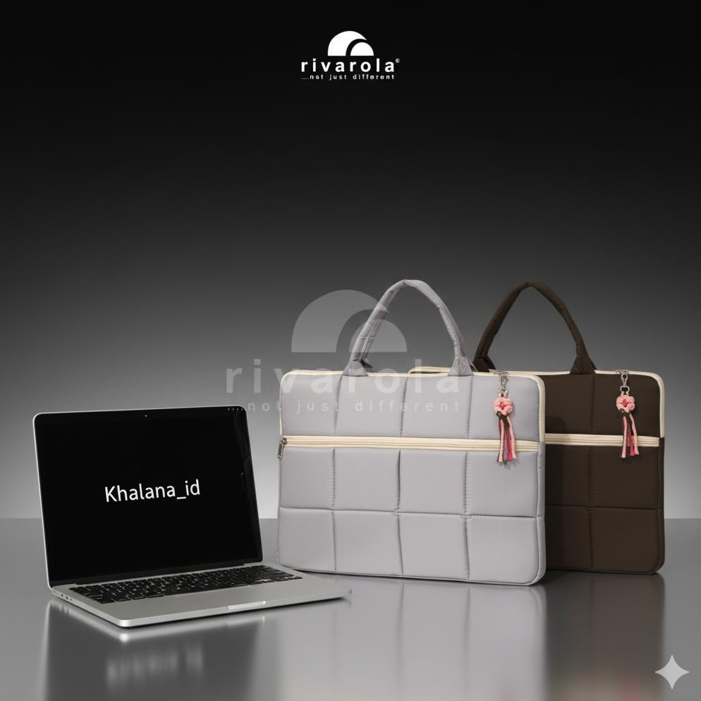ORIGINAL TAS LAPTOP PUFFY TAS PELINDUNG LAPTOP PRIA WANITA 14 - 15 INCH