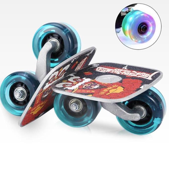 REWARLI Papan drift/drift board skates anti slip plate blue wheel