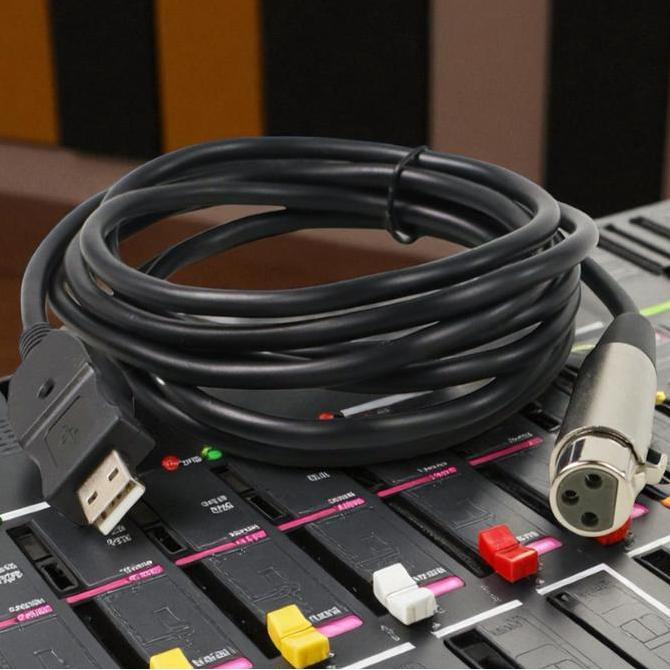 TOKOKU Kabel XLR ke USB - Kabel Microphone Mikrofon ke USB 2.8 Meter - USB to XLR Microphone Studio 