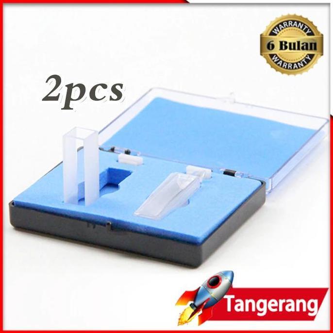 VEZALA 2PCS Cuvette Quartz / Kuvet Pasir Kuarsa /  Quartz Cuvettes 10mm