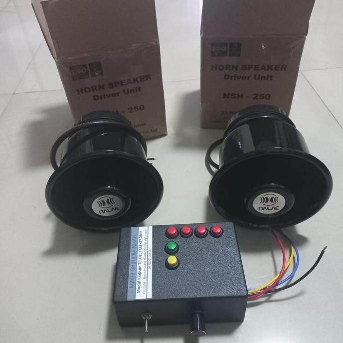 CARACAV KLAKSON 4 TOMBOL TELOLET BASURI DOBEL TOA Hitam 12 v