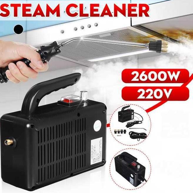 REWARLI Alat Pembersih Uap Steam Cleaner 2600W Cocok untuk Rumah dan Mobil