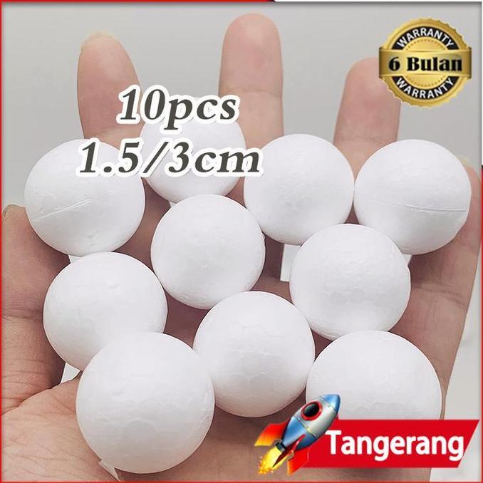 VEZALA 10PCS Bola Gabus Tata Surya Planet Styrofoam / Bola Gabus Styrofoam