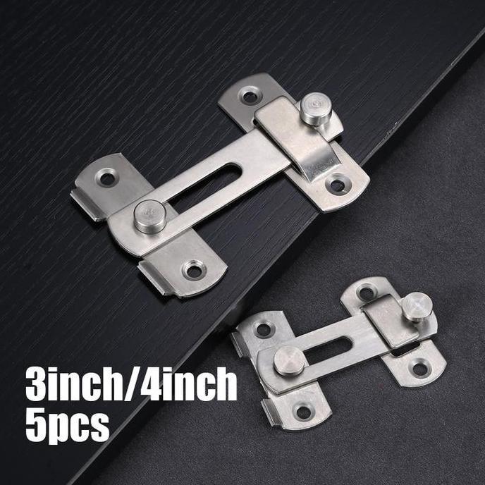 XARANA 5pcs Grendel Overpal Gembok Selot Gerendel Gembok Pintu Sliding Rumah