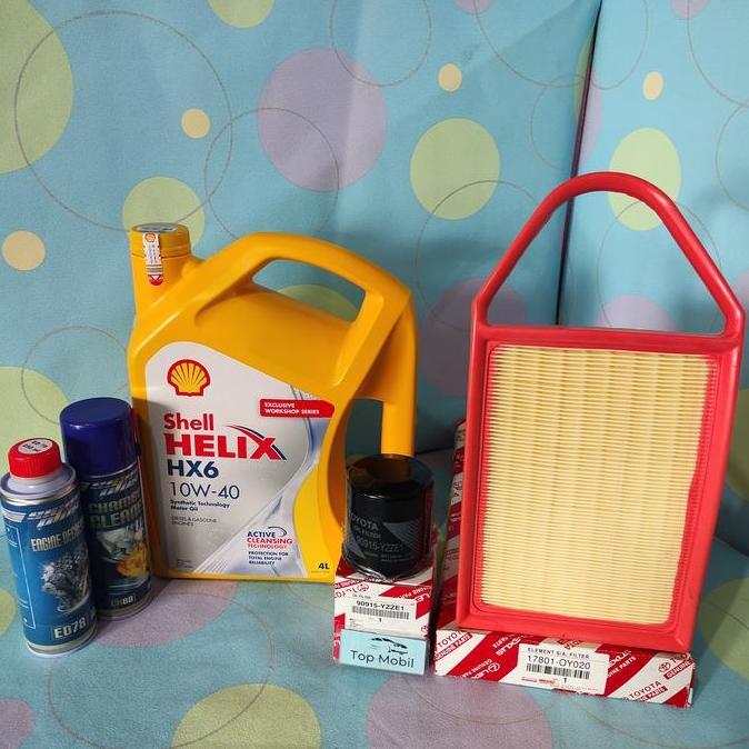 GOMOZSHOP Paket service oli Shell Helix HX6 10W-40 Etios (5)