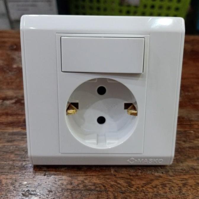 MASKO TUNE Saklar ENGKEL STOP ARDE T-1551 / Stop Kontak 2P + Saklar