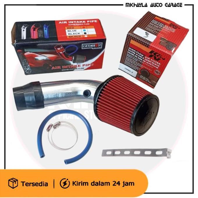 Open Filter Toyota Starlet K&N + Pipa Intake Set Engine Asli