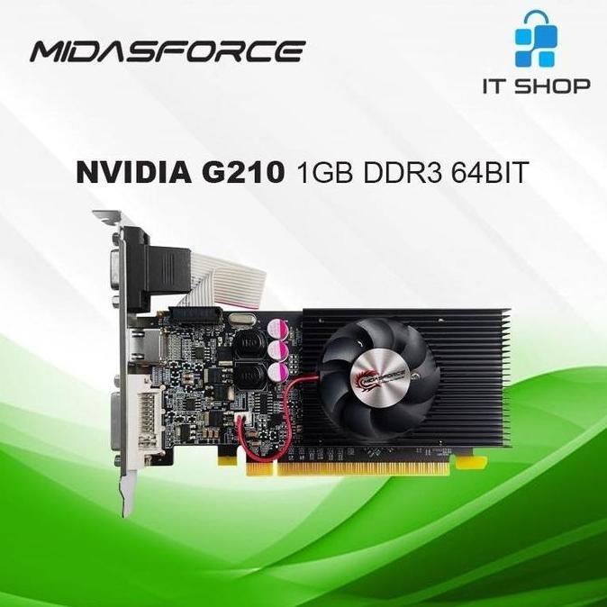 Midasforce VGA NVIDIA G210 1GB DDR3 64BIT