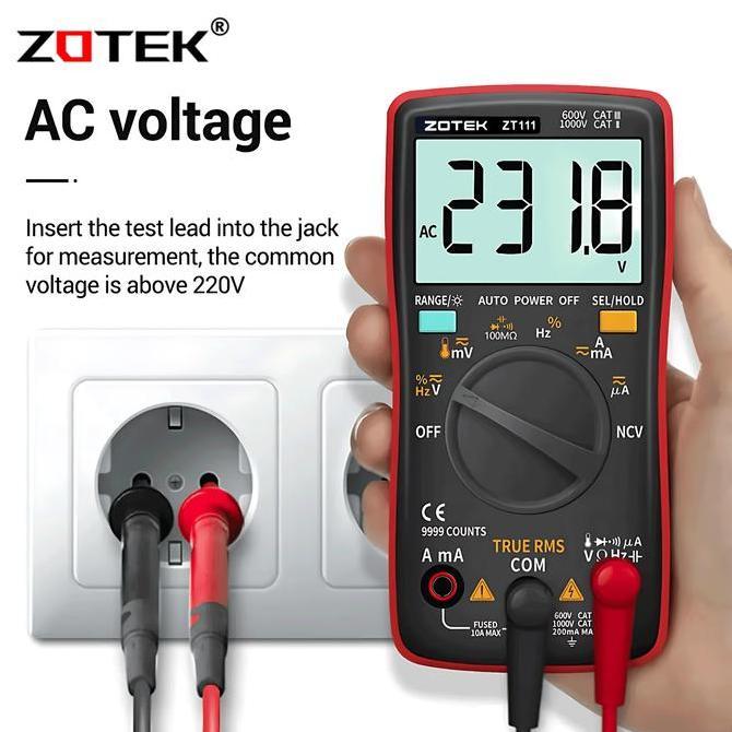 AVOMETER DIGITAL ZOTEK ZT111 - MULTITESTER DIGITAL ZT111 ORIGINAL