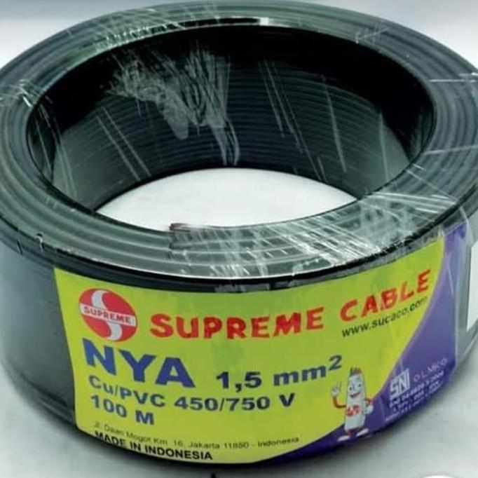 Promo Kabel Engkel NYA 1,5 1.5 Supreme Kabel NYA 1,5mm 1.5mm Supreme Diskon