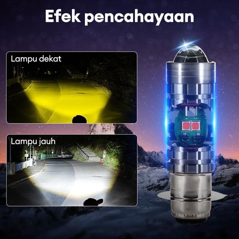 New Product Thrustline Lampu Motor Led Super Terang Lampu H6 Laser Hi Lo Lampu Utama Lampu Depan Bea