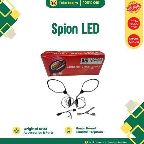 terbaru termurah ori ahm - spion lampu menyala spion led honda beat dan genio