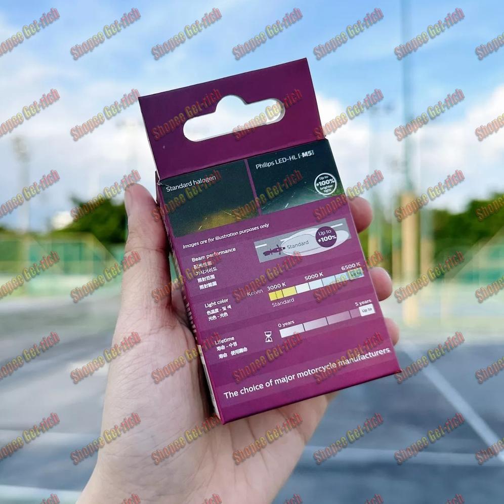 Hot Deals 24H Ship-Cod Original 100% Lampu Motor Philips Lampu Utama Led H6 Lampu Led Depan Motor La