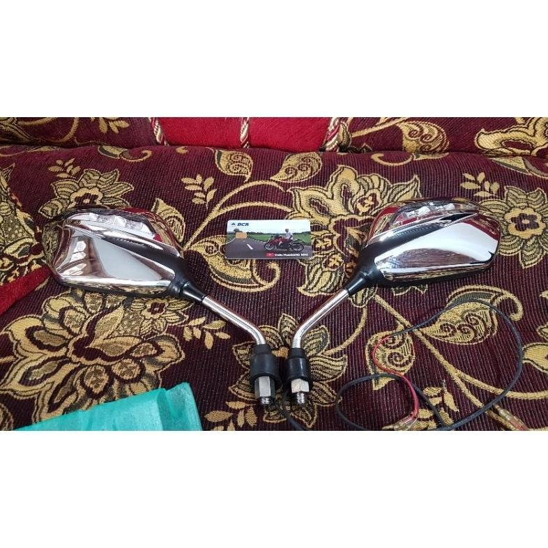 Hot Product Kaca Spion Lampu Sein Led Full Chrome Elegan Original Honda Vario 110/125/150/160 Beat G