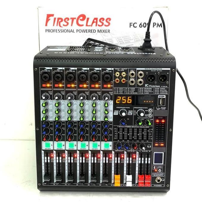Power Mixer Firstclass Fc-609 Pm Mixer 6 Channel Fc 609 Pm Amplifier Terbaik
