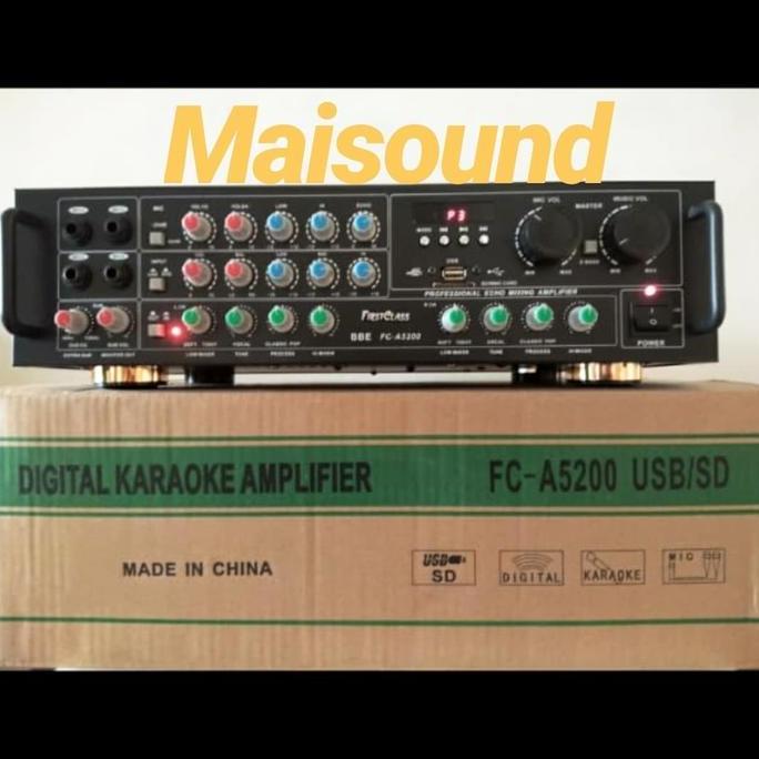 Ampli Firstclass Fc A5200 Amplifier Firstclass Fc A 5200 Usb Sd Termurah
